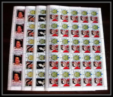 591c Nukufetau Tuvalu MNH ** 1985 SC 51-55 MI 55-62 Queen Mother Overprint Specimen Proof Feuille Sheet - Tuvalu