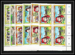 588a Nukufetau Tuvalu MNH ** 1984 SC 14-19 (Mi 11-22) Bloc 4 Kings And Queens Overprint Specimen Proof - Familles Royales