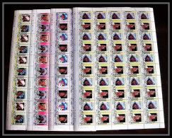590c Nukufetau Tuvalu MNH ** 1985 N° 44 / 47 Elizabeth Queen Mother Overprint Specimen Proof Feuilles (sheets) - Tuvalu (fr. Elliceinseln)