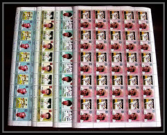 589c Nukufetau Tuvalu MNH ** 1985 Mi 23-30 Sc 20 / 23 Bloc 4 Cricket Set Overprint Specimen Proof Feuilles (sheets) - Tuvalu