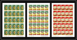 583 Discount Barbuba MNH ** Mi 182/184 B Scott 167/169 Non Dentelé (Imperf) Centenary Of UPU Avion Plane Feuilles Sheets - Stamps On Stamps