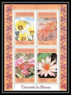 550a Tanzania (tanzanie) MNH ** Mi. Bloc N° 57 Fleurs Blumen Flowers Nymphaea Hibiscus Aloe Nersium - Autres & Non Classés
