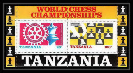 547 Tanzania (tanzanie) MNH ** Chess Echecs Rotary Club Mi Bloc N°.54  - Tansania (1964-...)