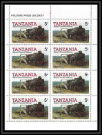 546a Tanzania (tanzanie) MNH ** Bloc Salute To Tanzania Railways Locomotives Et Trains Train  - Trenes