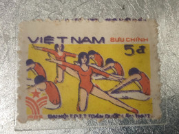 VIET NAM Stamps PRINT ERROR-1985-(5d-no474 Tem In Lõi Prin Trun Of Te)1-STAMPS-vyre Rare - Vietnam