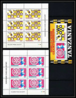 547 Tanzania (tanzanie) MNH ** Chess Echecs Rotary Club Mi N° 313 / 314 + Bloc N°.54 Feuilles (sheets)  - Echecs