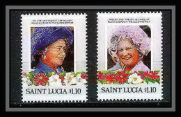 544b Saint Lucia (sainte Lucie) MNH ** Bloc Queen Mother Elizabeth The Life And Times Of Her Majesty - Familles Royales