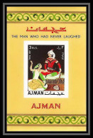 542 Ajman MNH ** Bloc N° 13 B Middle Eastern Tales The Arabian Nights "The Man Who Had Never Laughed Non Dentelé Imperf - Märchen, Sagen & Legenden