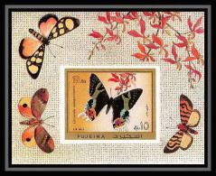 541 Fujeira MNH ** Bloc N° 79 B Papillons (butterflies Papillon) Non Dentelé (Imperf) - Fujeira