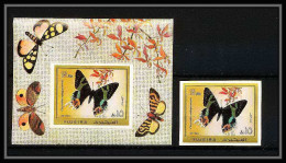 541a Fujeira MNH ** Bloc N° 79 B Papillons (butterflies Papillon) Non Dentelé (Imperf) - Schmetterlinge