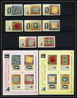 536a Ajman MNH ** N° 45 / 52 B + Blocs 3 / 4 B Non Dentelé (Imperf) Postage Stamp Exhibition London 1965 (london) - Briefmarken Auf Briefmarken