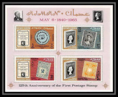 535a Ajman MNH ** Bloc N° 4 A Postage Stamp Exhibition London 1965 (londres) Stamps On Stamps - Briefmarken Auf Briefmarken