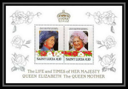 544 Saint Lucia (sainte Lucie) MNH ** Bloc Queen Mother Elizabeth The Life And Times Of Her Majesty - St.Lucia (1979-...)