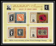 534 Ajman MNH ** Mi Bloc N° 3 A Postage Stamp Exhibition London 1965 (londres) Stamps On Stamps - Briefmarken Auf Briefmarken