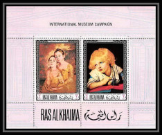 531 Ras Al Khaima MNH ** Bloc N° 44 A Tableau (tableaux Painting) Thomas Gainsborough Greuze - Ra's Al-Chaima