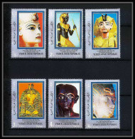 527a YAR (nord Yemen) MNH ** N° 1040 / 1045 A Toutankhamon (Tutankhamun) Egypt (Egypte)  - Egyptology