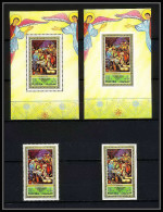 522a Fujeira MNH ** Bloc N° 75 A / B Noel 1971 Christmas Tableau Painting Nativity Of Jesus Christ  - Religión