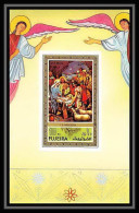 522 Fujeira MNH ** Bloc N° 75 B Noel 1971 Christmas Tableau Painting Nativity Of Jesus Christ Non Dentelé (Imperf) - Religion