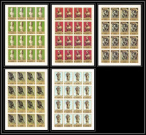 526 Fujeira MNH ** N° 846 / 850 B Sculptures Rodin Michelangelo Carpeaux Feuilles (sheets) Non Dentelé (Imperf) - Fujeira