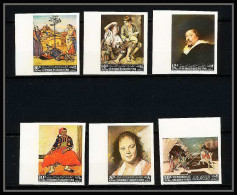 514b Yemen Kingdom MNH ** N° 290 / 295 B Tableau (tableaux Painting) Non Dentelé (Imperf) Van Gogh Rubens Murillo  - Rubens