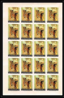 513i Yemen Kingdom MNH ** N° 359 B Kiyomitsu Japanese Painter Tableau Painting Feuilles Sheets Non Dentelé (Imperf) - Altri & Non Classificati