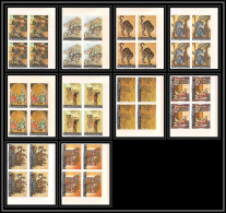 513d Yemen Kingdom MNH ** N° 355 / 364 B N° 46 Peinture Asie Tableau Tableaux Asian Paintings Non Dentelé Imperf BLOC 4 - Andere & Zonder Classificatie