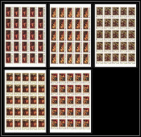 508f Fujeira MNH ** N° 864 / 868 B Non Dentelé (Imperf) Nus Nude Paintings Tableau Tableaux Rubens Feuilles Sheets - Fudschaira