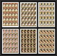 506k Fujeira MNH ** N° 1265 / 1270 B Tableau Tableaux Painting Nus Nude Degas Non Dentelé Imperf Feuilles (sheets) - Nudi