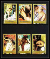 506c Fujeira MNH ** N° 1265 / 1270 B Tableau (tableaux Painting) Nus Nude Edgar Degas France Non Dentelé (Imperf) - Desnudos