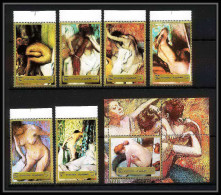 506 Fujeira MNH ** N° 1265 / 1270 A + Bloc 123 A Tableau (tableaux Painting) Nus Nude Edgar Degas France - Impressionismo