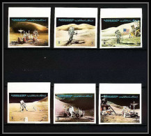 689a Ajman MNH ** Mi N° 1267 / 1272 B Apollo 15 Exploration Of The Moon's Surface Espace (space) Non Dentelé Imperf - Ajman