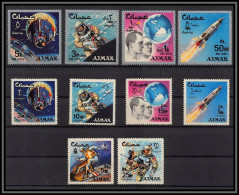 688 Ajman - MNH ** Mi N° 104 A/K A Overprint New Currency Espace Space Research Gemini Mercury Atlas Booster - Ajman