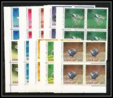 690b Ajman - MNH ** Mi N° 257 / 266 A Probes Satellites Espace Space Research Explorer Luna Lunik Surveyor Bloc 4 - Asia