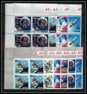 688a Ajman - MNH ** Mi N° 104 A/K A Overprint New Currency Espace Space Research Gemini Mercury Atlas Booster Bloc 4 - Asie