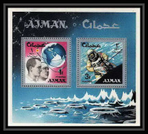 684 Ajman - MNH ** Mi Bloc N° 8 A Espace Space Research Gemini Mercury Atlas Booster - Ajman