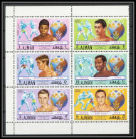 665 - Ajman - MNH ** Mi N° 1054 / 1059 A Jeux Olympiques (olympic Games) Mexico 1968 Boxe BOXING GOLD MEDALISTS - Boxing
