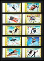 664c Umm Al Qiwain MNH ** Mi N° 454 / 463 B Non Dentelé (Imperf) Jeux Olympiques (olympic Games) Sapporo 72 Hockey - Inverno1972: Sapporo