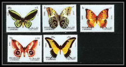 662 Sharjah - MNH ** Mi N° 1018 / 1022 A Papillons (butterflies Papillon)  - Schmetterlinge