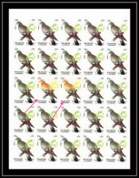 654f Sharjah - MNH ** Mi N° 1037 B Color Error Stock Pigeon Oiseau Bird Non Dentelé (Imperf) Feuilles (sheets) - Schardscha