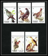 653a Sharjah - MNH ** Mi N° 1036 / 1040 A Oiseaux (bird Birds Oiseau) Grouse Pigeon Least Bittern Tree Sparrow - Collections, Lots & Séries