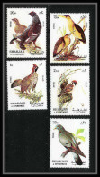 653 Sharjah - MNH ** Mi N° 1036 / 1040 A Oiseaux (bird Birds Oiseau) Grouse Pigeon Least Bittern Tree Sparrow - Sharjah