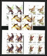 654b Sharjah - MNH ** Mi N° 1036 / 1040 B Oiseaux (bird Birds Oiseau) Grouse Pigeon Non Dentelé (Imperf) BLOC 4 - Schardscha