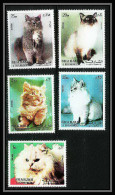 652 Sharjah - MNH ** Mi N° 1030/1034 A Chats (chat Cat Cats)  - Gatos Domésticos