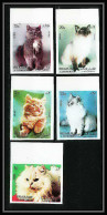 651a Sharjah - MNH ** Mi N° 1030/1034 B Chats (chat Cat Cats) Non Dentelé (Imperf) - Schardscha