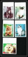 651a Sharjah - MNH ** Mi N° 1030/1034 B Chats (chat Cat Cats) Non Dentelé (Imperf) - Gatos Domésticos