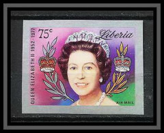 619f - Libéria - Bloc Non Dentelé Imperf ** MNH Queen Elisabeth - Royalties, Royals