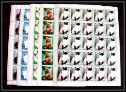 652c Sharjah - MNH ** Mi N° 1030/1034 A Chats (chat Cat Cats) Feuilles (sheets)  - Schardscha