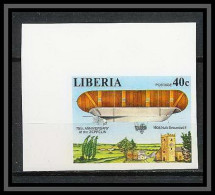 620a - Libéria - Bloc Non Dentelé Imperf ** MNH Zeppelin - Zeppelin