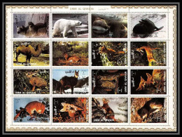 617 - Umm Al Qiwain MNH ** Mi N° 1130 / 1145 A Bloc Animals Animaux Mammals Camel Squirrel Dog Lion Polar Bear Fox - Andere & Zonder Classificatie