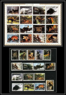 617b - Umm Al Qiwain MNH ** Mi N° 1130 / 1145 A + Bloc Animals Animaux Mammals Camel Squirrel Dog Lion Polar Bear Fox - Conigli